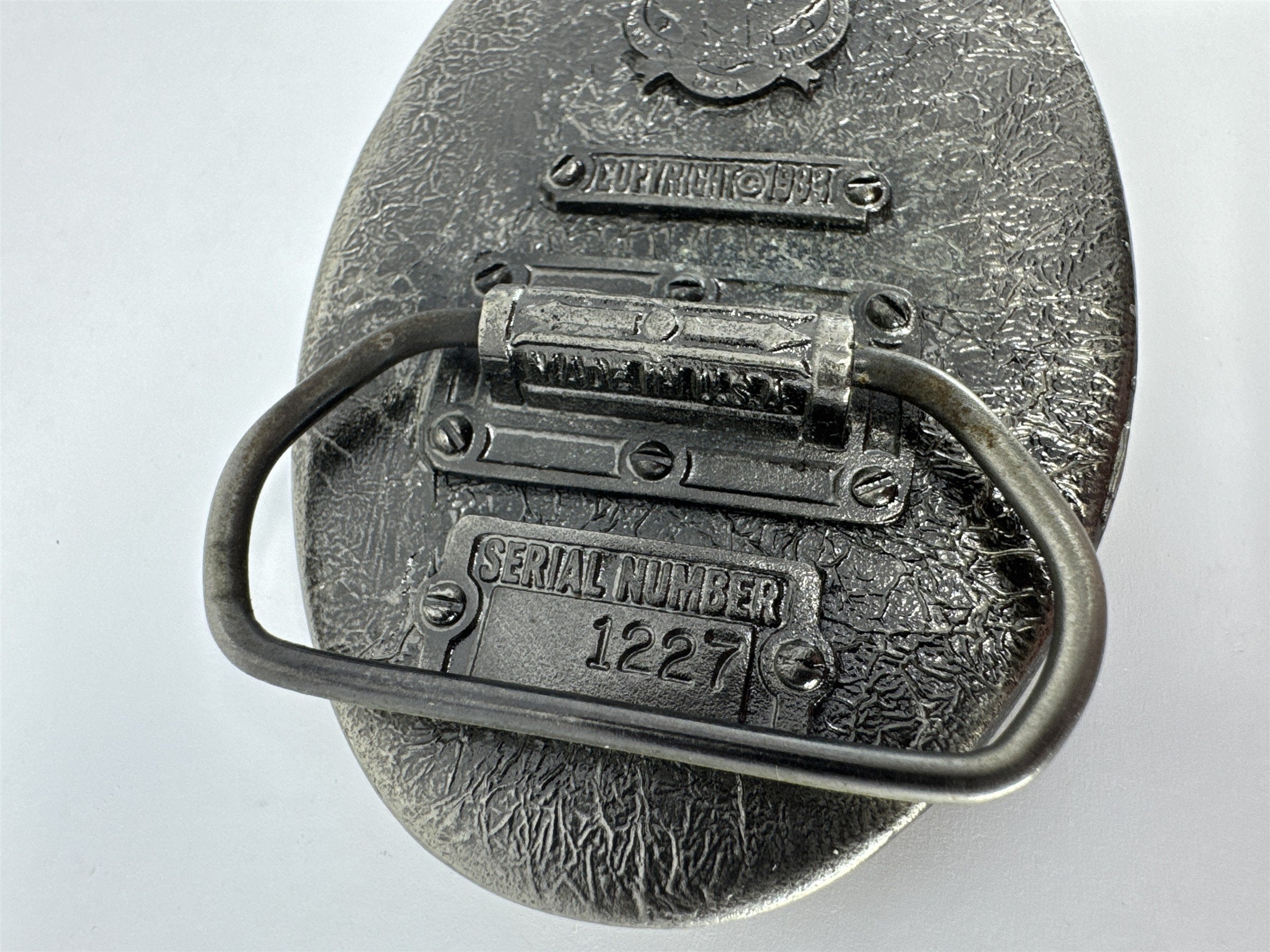 Vintage 1983 The Great American Buckle Co Mallard Duck Belt Buckle Serial 1227