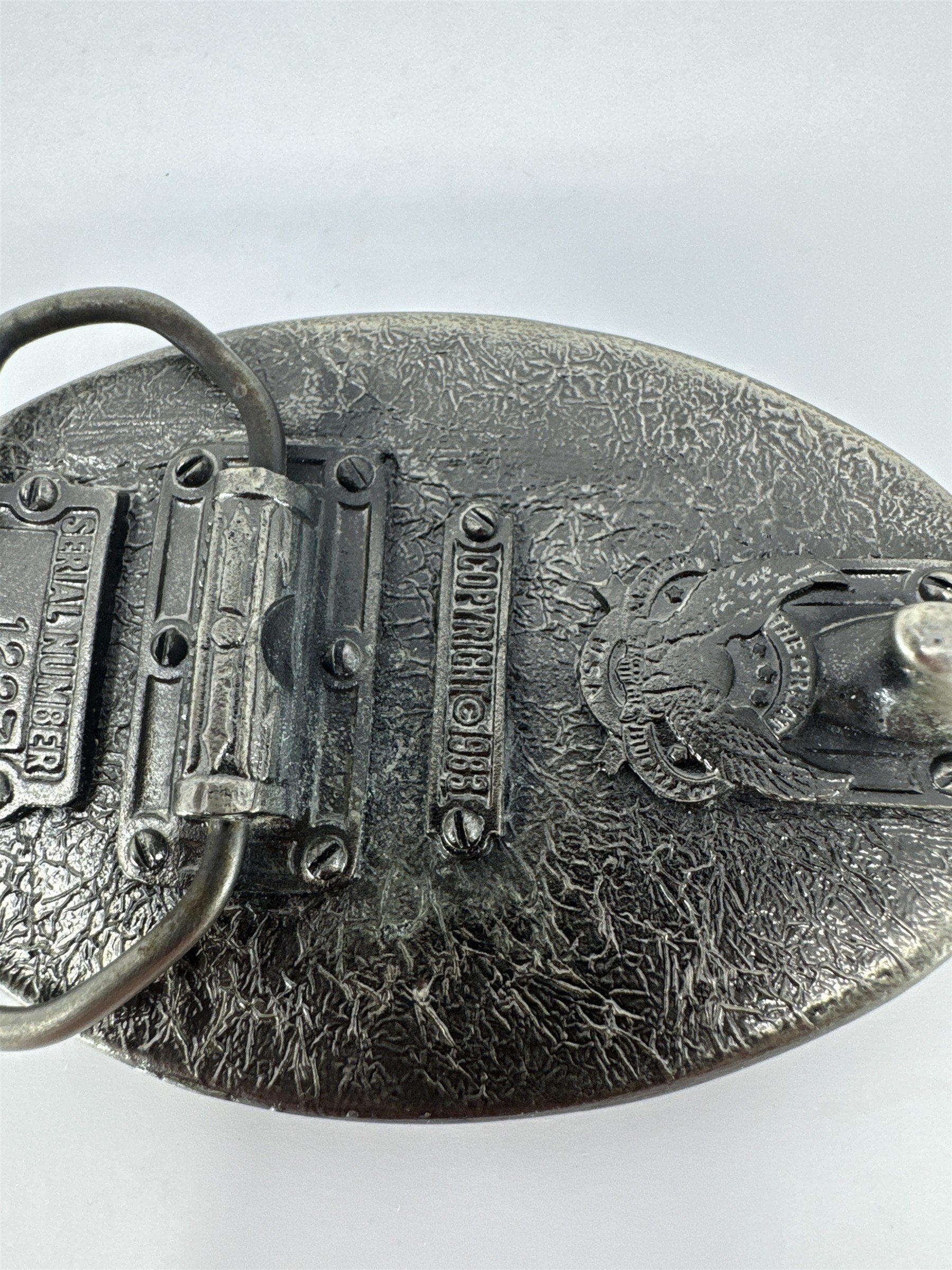 Vintage 1983 The Great American Buckle Co Mallard Duck Belt Buckle Serial 1227
