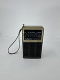 Vintage Lafayette Solid State AMFM Portable Transistor Radio Handheld Distressed