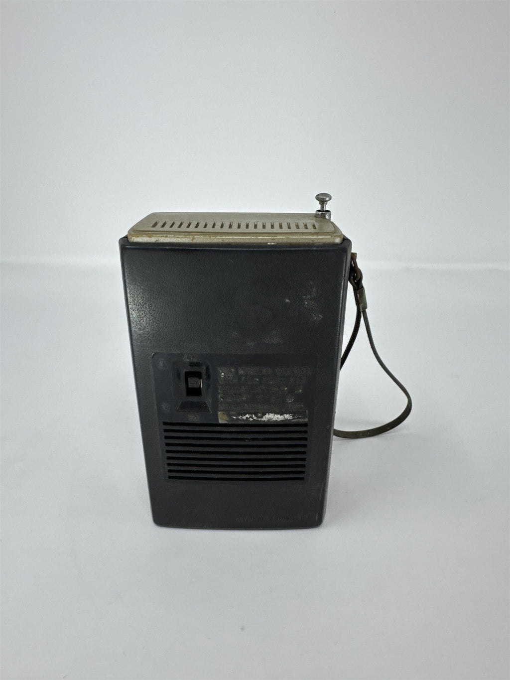 Vintage Lafayette Solid State AMFM Portable Transistor Radio Handheld Distressed
