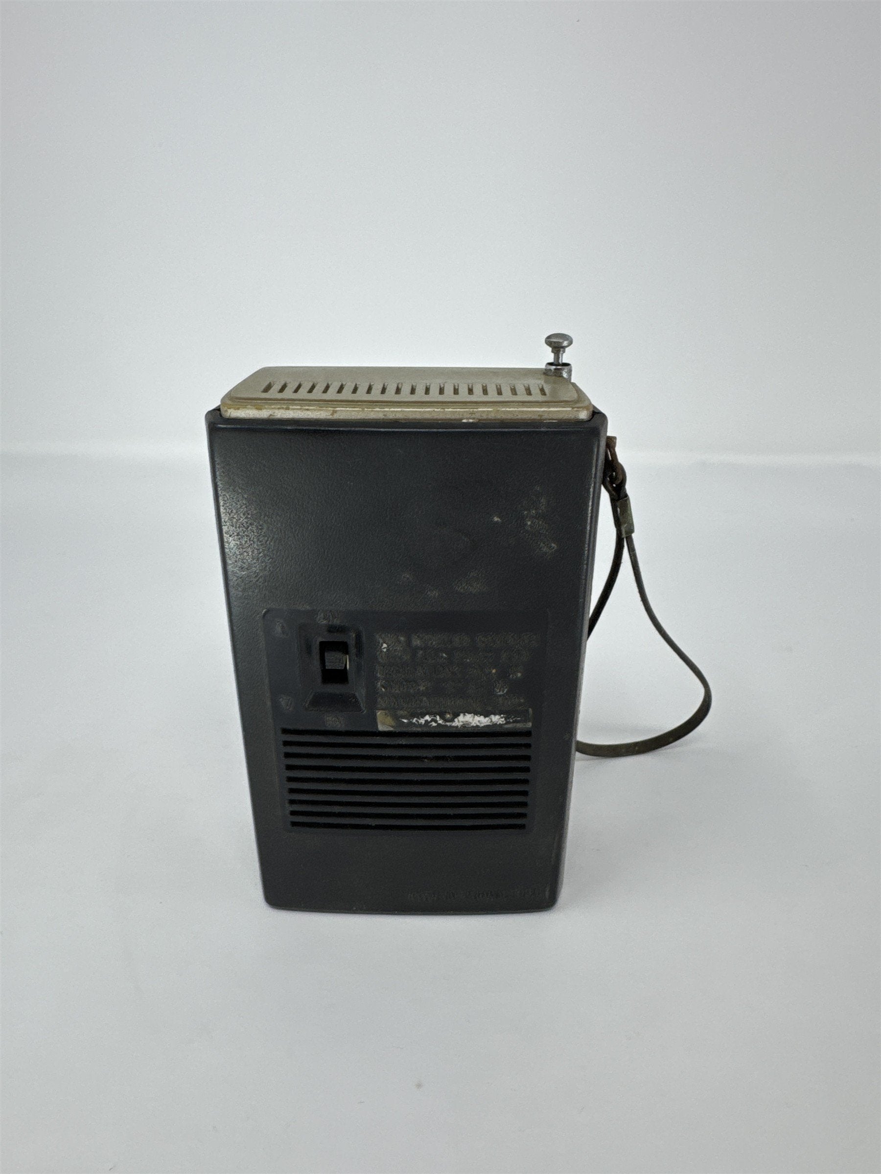 Vintage Lafayette Solid State AMFM Portable Transistor Radio Handheld Distressed