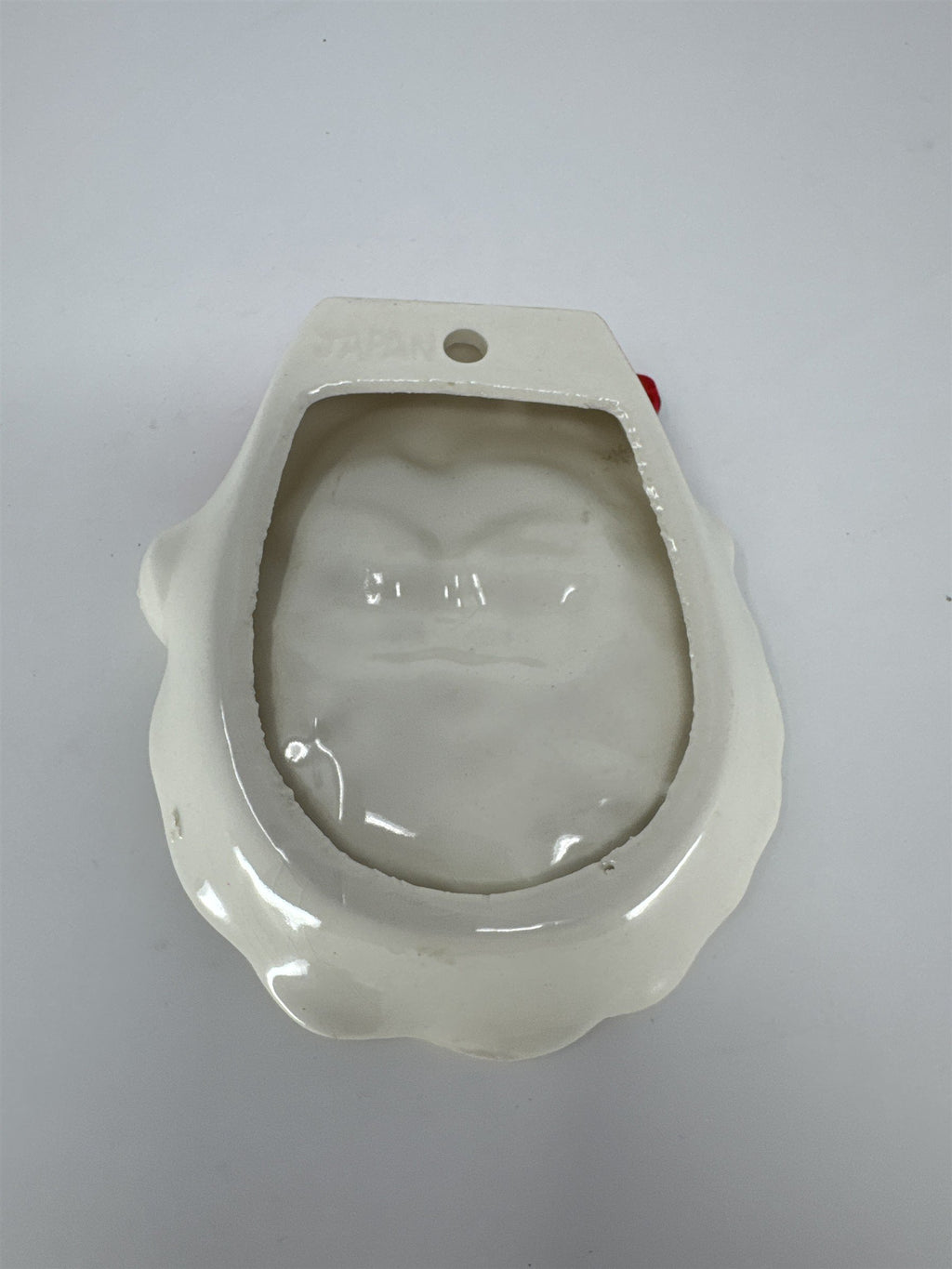Vintage Ceramic Santa Claus Face Dish MCM Japan Christmas Candy Nut Tray