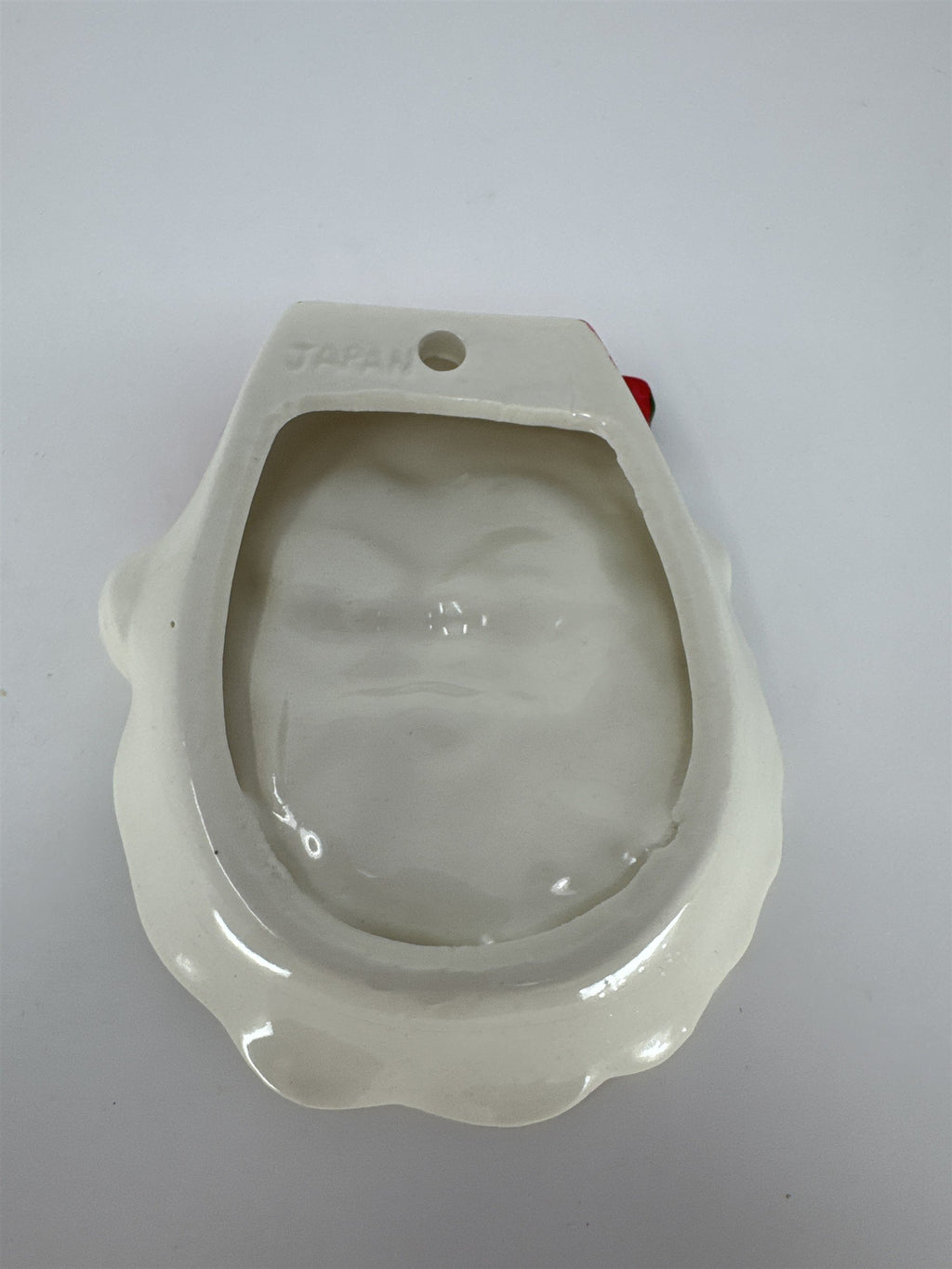 Vintage Ceramic Santa Claus Face Dish MCM Japan Christmas Candy Nut Tray 5"