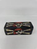Outer Banks NC Wooden Trinket Box Handmade Pirate Skull Crossbones Souvenir