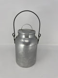 Vintage Comet Aluminum Milk Can Jug Small Pail Creamer Wire Handle Farmhouse
