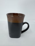 Royal Norfolk Brown and Black Two Tone Stoneware Coffee Mug Modern Tea Cup