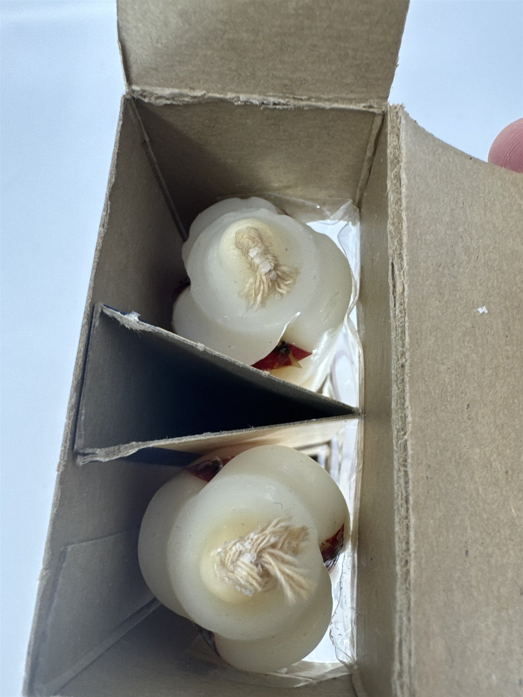 Vintage Emkay Candles Syracuse NY Twisted Peppermint Striped Tapers Boxed