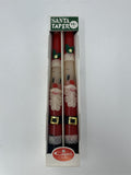 Vintage Capri Santa Taper Candles Set of 2 Christmas Handcrafted Japan Boxed