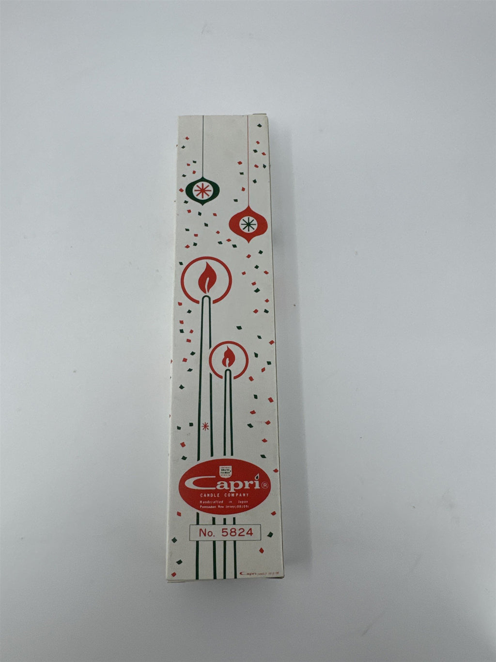 Vintage Capri Santa Taper Candles Set of 2 Christmas Handcrafted Japan Boxed