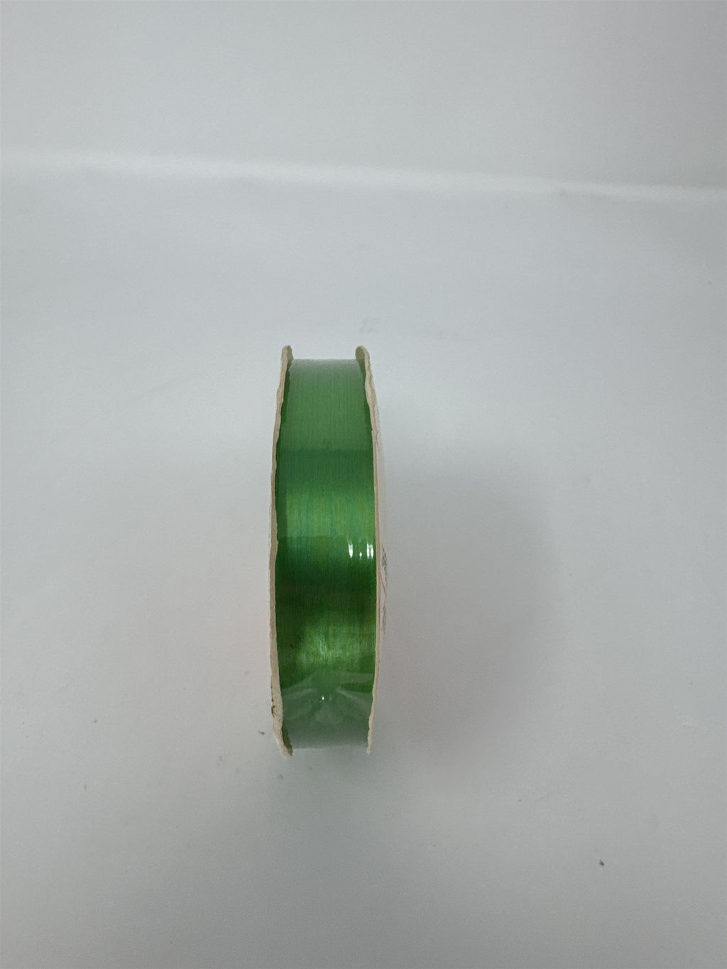 Vintage Tie Tie Satintone Rayon Ribbon Green 42 Feet Sticks to Itself MCM USA