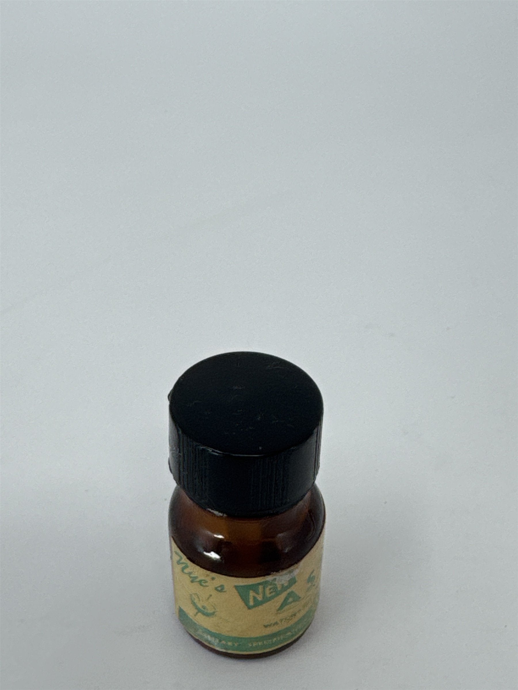 Vintage Astro Watch Clock Oil Amber Glass Bottle Empty Horology Tool MCM