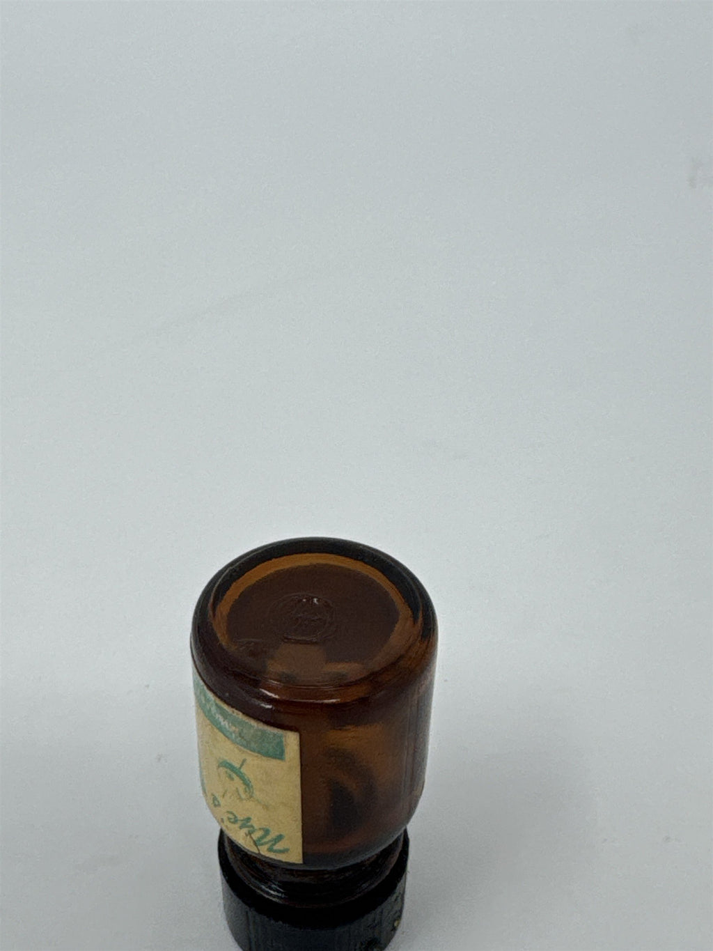 Vintage Astro Watch Clock Oil Amber Glass Bottle Empty Horology Tool MCM