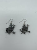 Vintage 1992 Looney Tunes Tazmanian Devil Earrings Taz WB Logo
