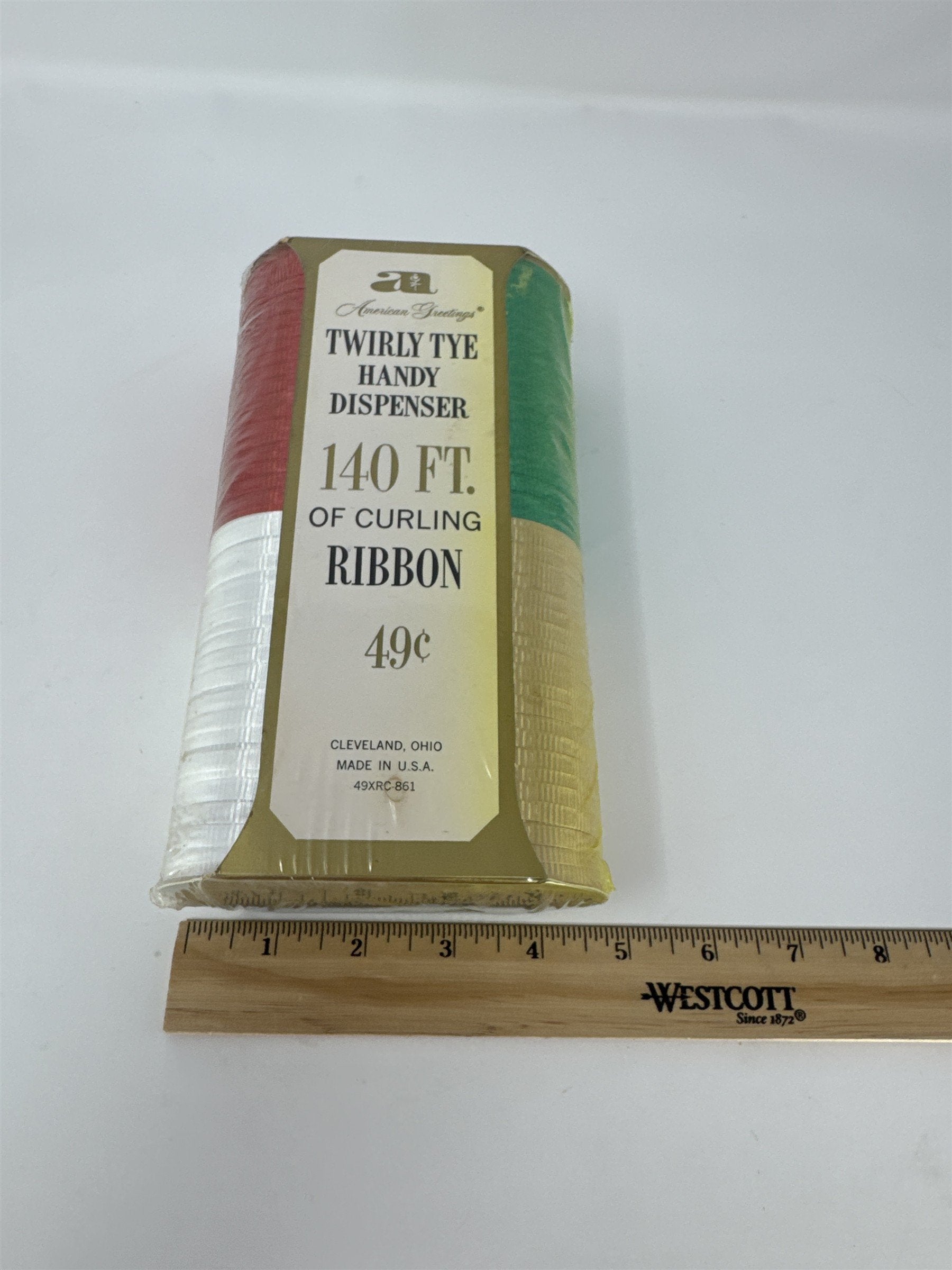 Vintage American Greetings Twirly Tye Handy Dispenser Curling Ribbon MCM