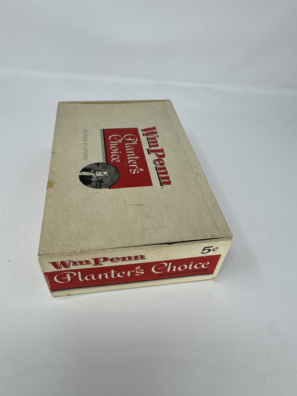 Vtg Wm Penn Planter's Choice Cigar Box William Penn 5 Cent Empty Cardboard MCM