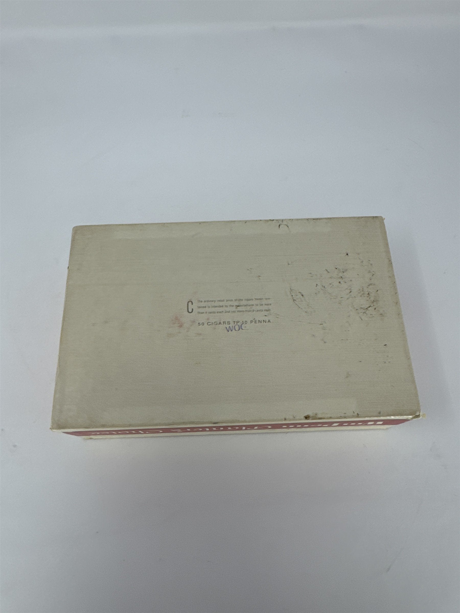 Vtg Wm Penn Planter's Choice Cigar Box William Penn 5 Cent Empty Cardboard MCM