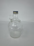 Vintage Za-Rex Glass Syrup Bottle Fruit Juice Jug with Original Metal Lid