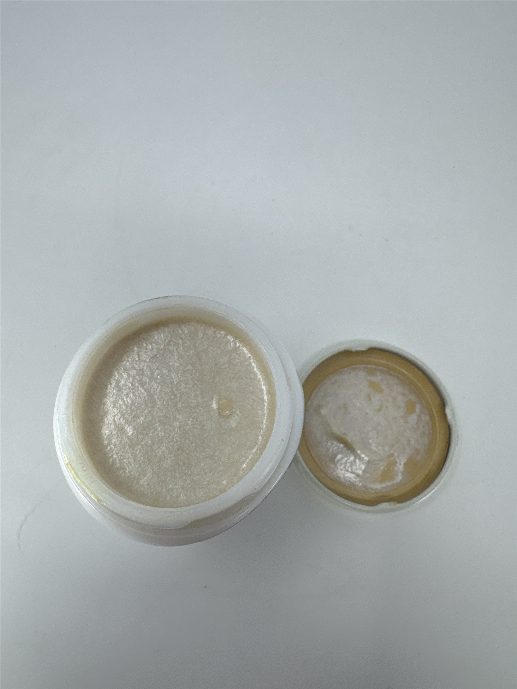 Vintage Pacquins Anti-Detergent Hand Cream White Opal Glass Jar with Metal Lid