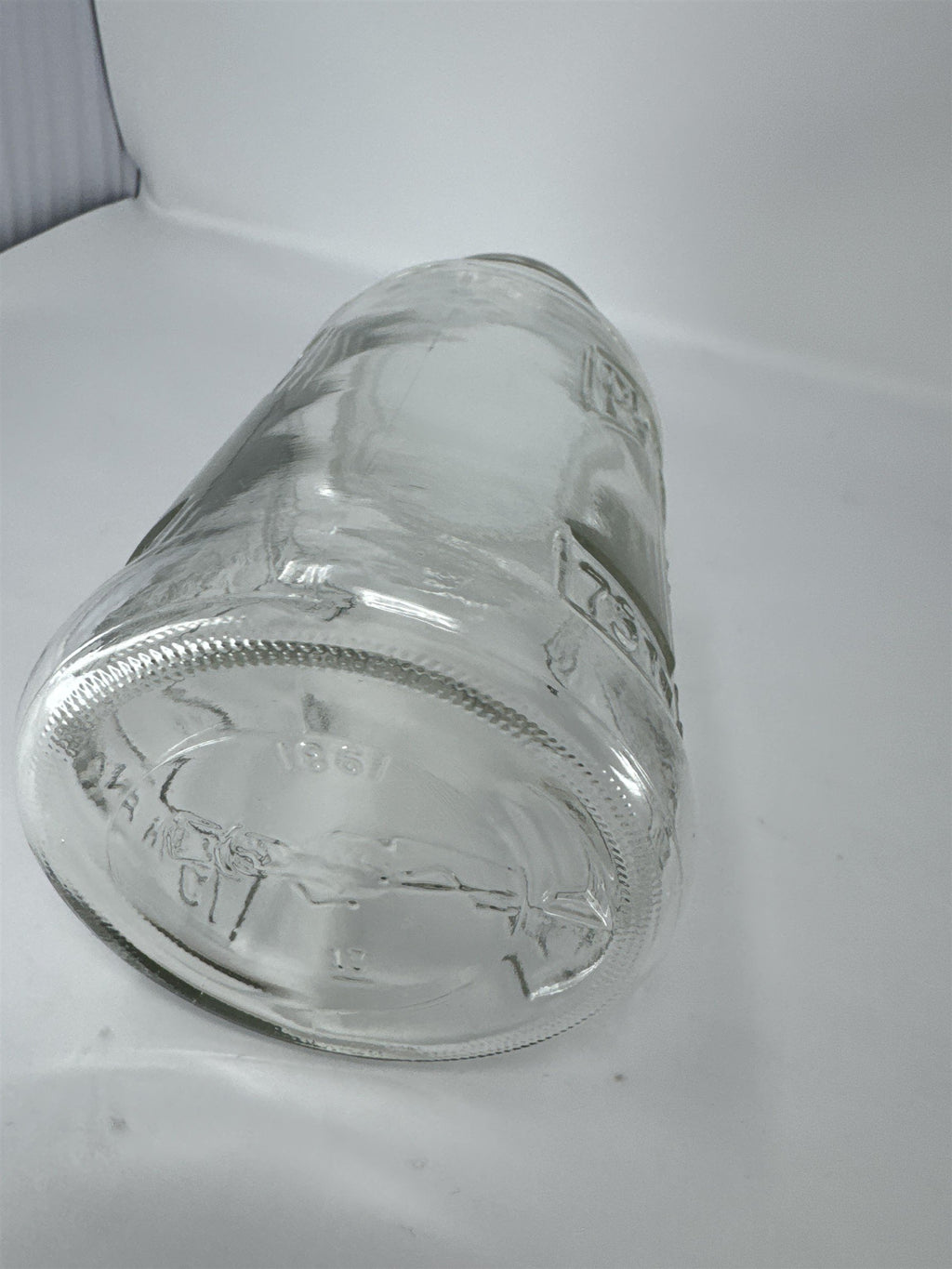 Vintage Planters Peanuts 75th Anniversary Glass Jar Mr. Peanut 1906-1981 w Lid