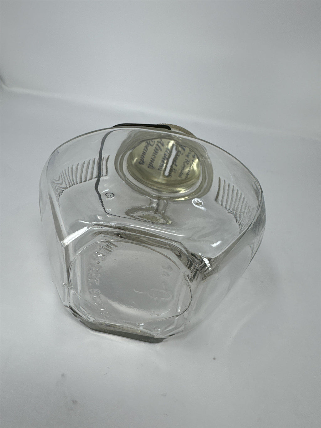 Vintage Planters Peanuts Glass Jar Coin Bank Mr. Peanut Metal Handle Tin Lid
