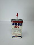 Vintage Esso Rust-Ban 392 Tin Can 4oz Gas Station Petroliana Humble Oil Houston