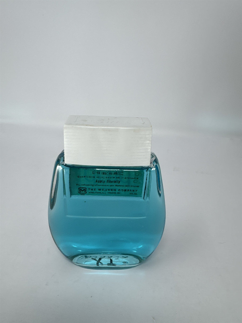 Vintage Mennen Prop Electric Pre-Shave 3 oz Glass Bottle Morristown NJ Prop Vtg