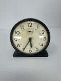 Vintage Westclox Raven Alarm Clock 1944-1947 Black Metal Case Mechanical Works