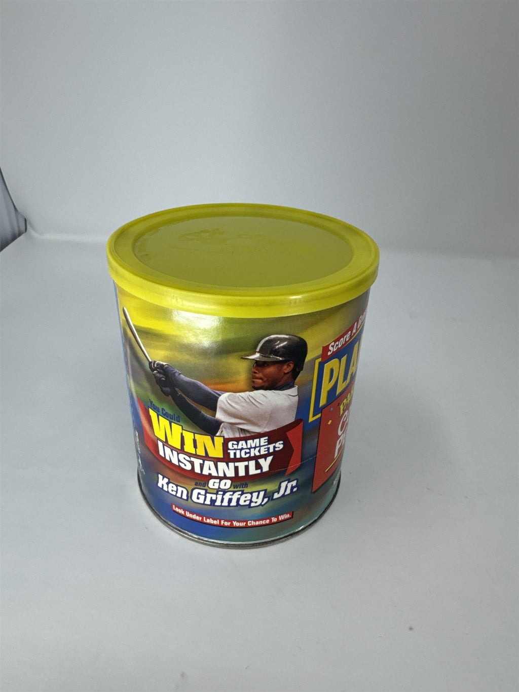 Vintage Planters Peanuts Tin Ken Griffey Jr Seattle Mariners MLB 1lb Party Pack