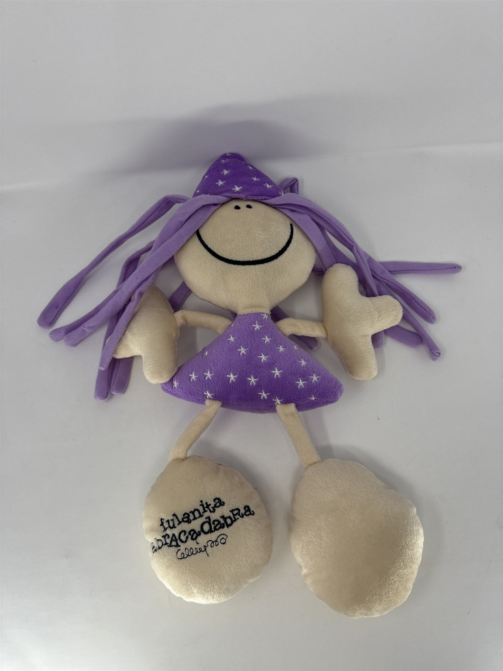 Fulanitos Fulanita Abracadabra Plush Purple Wizard Witch Doll Star Dress 2010