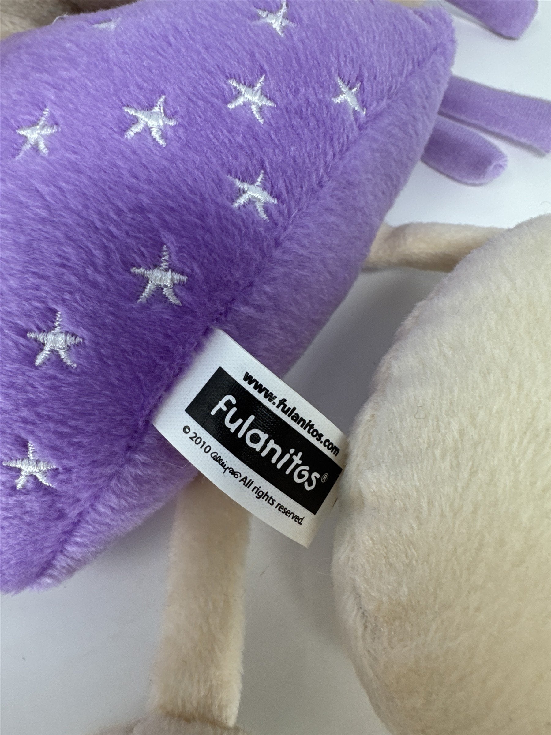 Fulanitos Fulanita Abracadabra Plush Purple Wizard Witch Doll Star Dress 2010