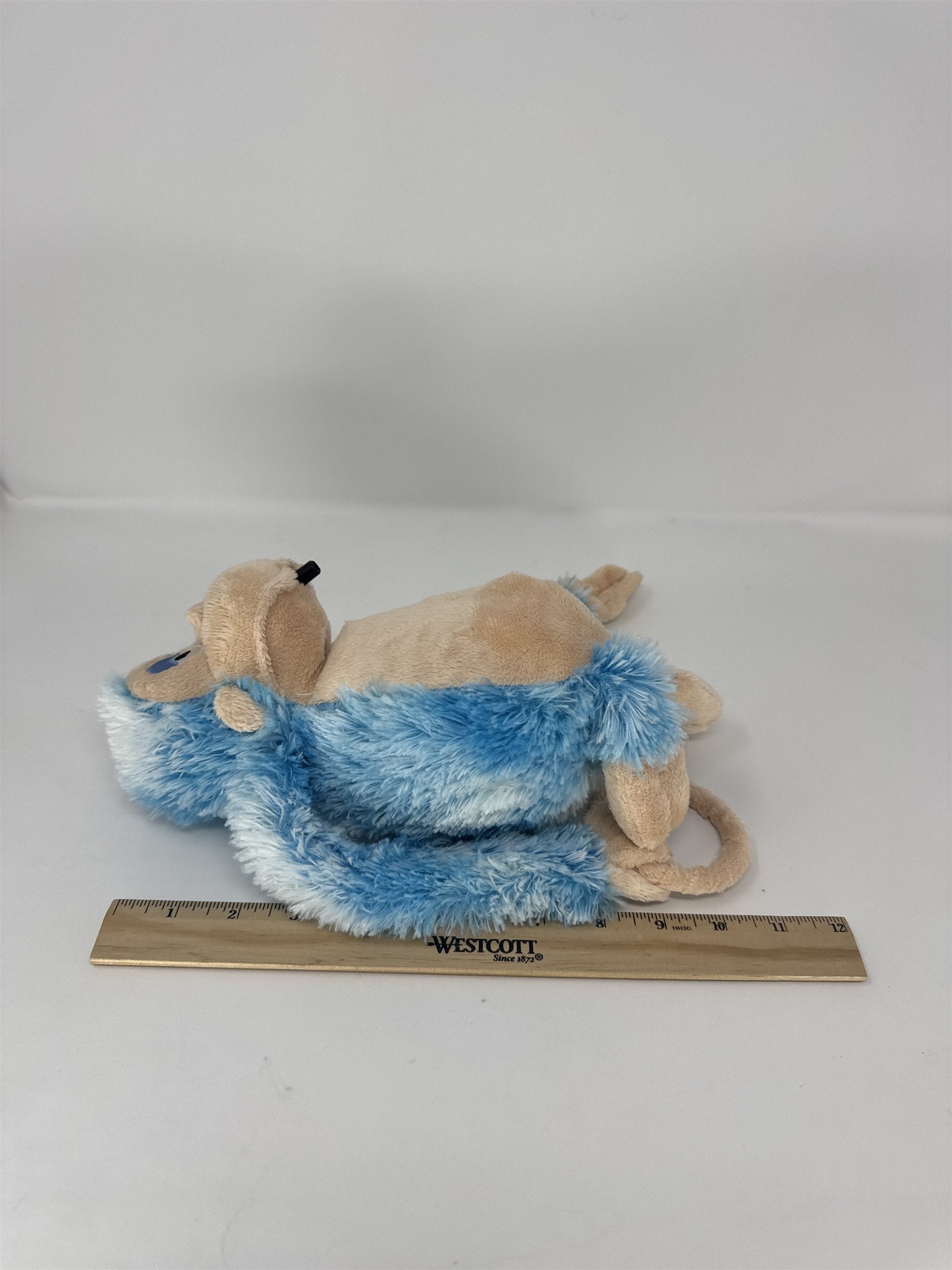 Blue Monkey Talking Plush Pull Ring Interactive Stuffed Animal Toy