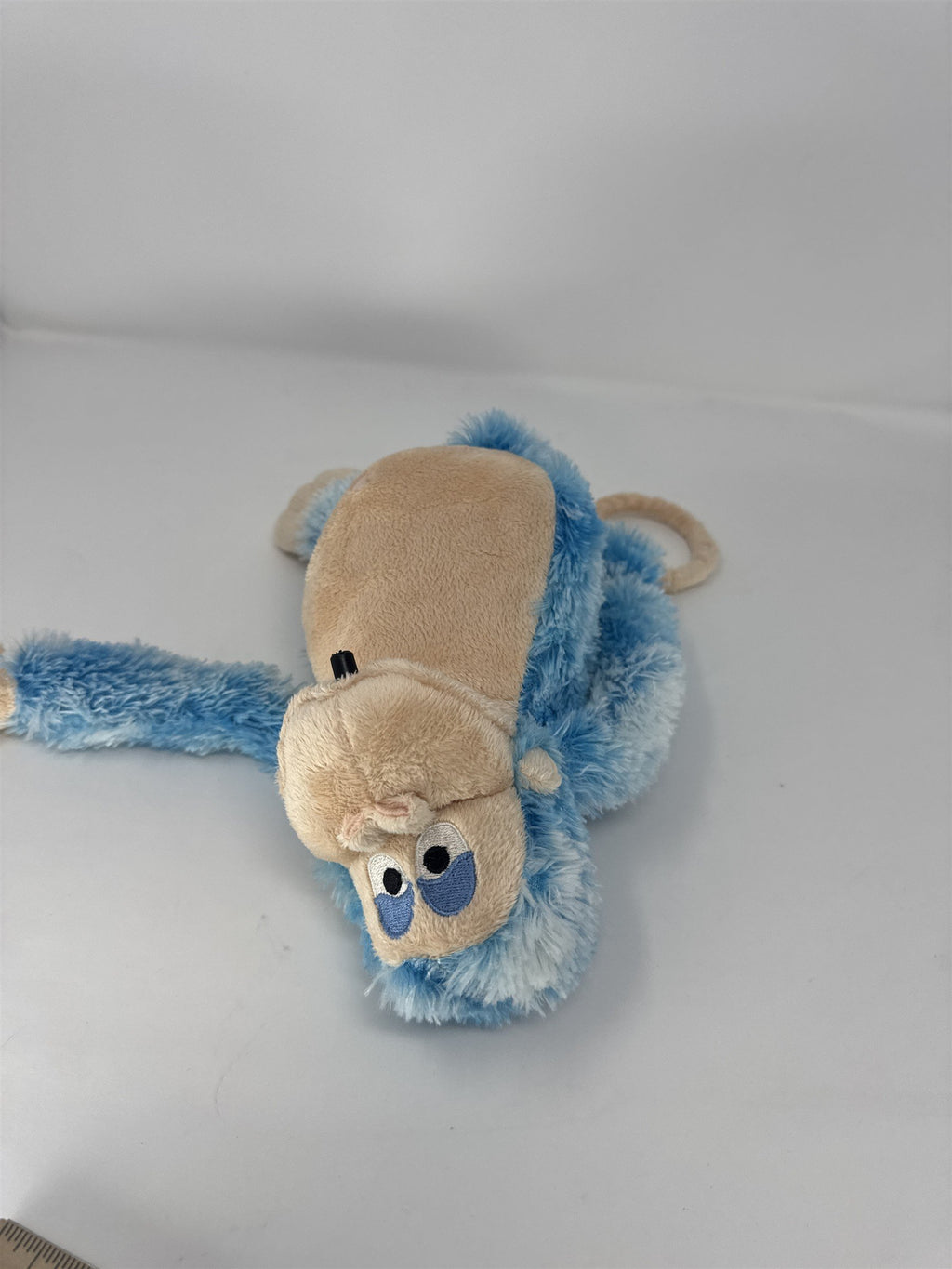 Blue Monkey Talking Plush Pull Ring Interactive Stuffed Animal Toy
