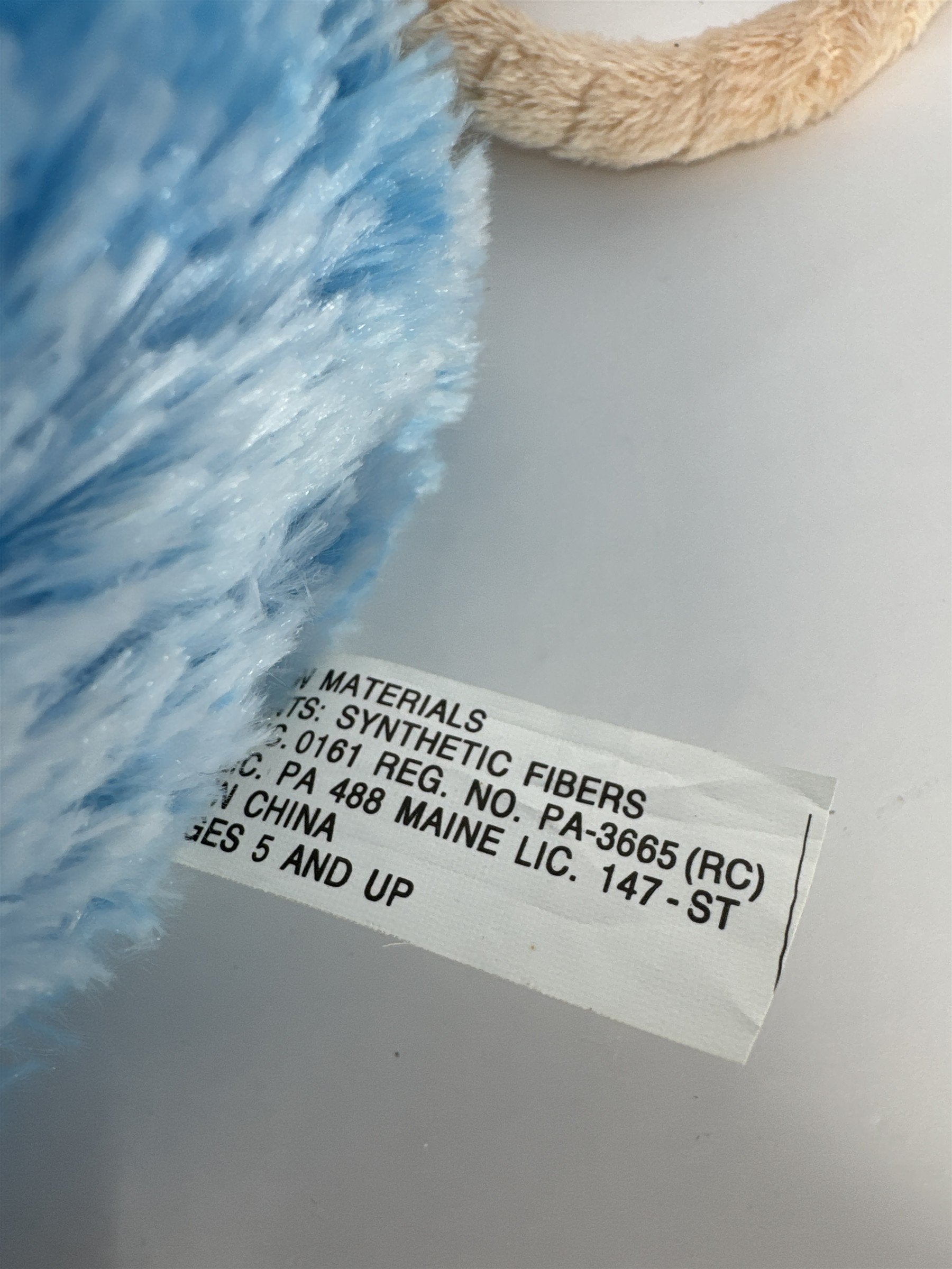 Blue Monkey Talking Plush Pull Ring Interactive Stuffed Animal Toy