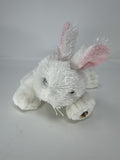 Webkinz Bunny Plush Ganz White Pink Easter Rabbit 8" No Code HM078