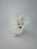 Ganz Webkinz Signature White Westie Dog Plush Pink Spot Shaggy West Highland