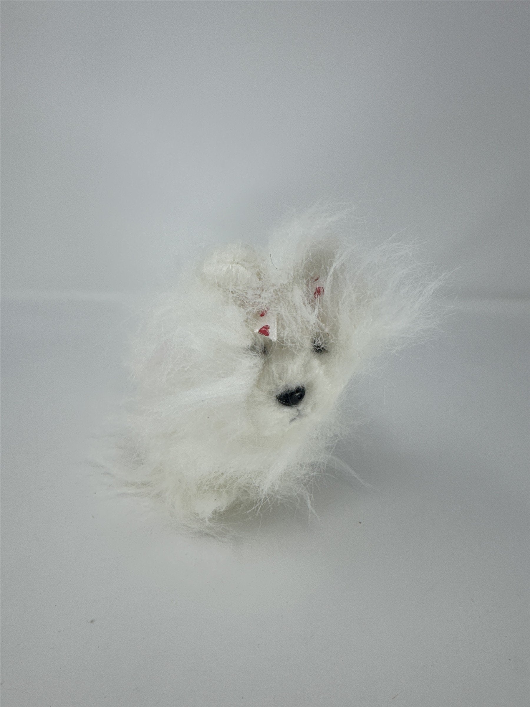 Ganz Webkinz Signature White Westie Dog Plush Pink Spot Shaggy West Highland