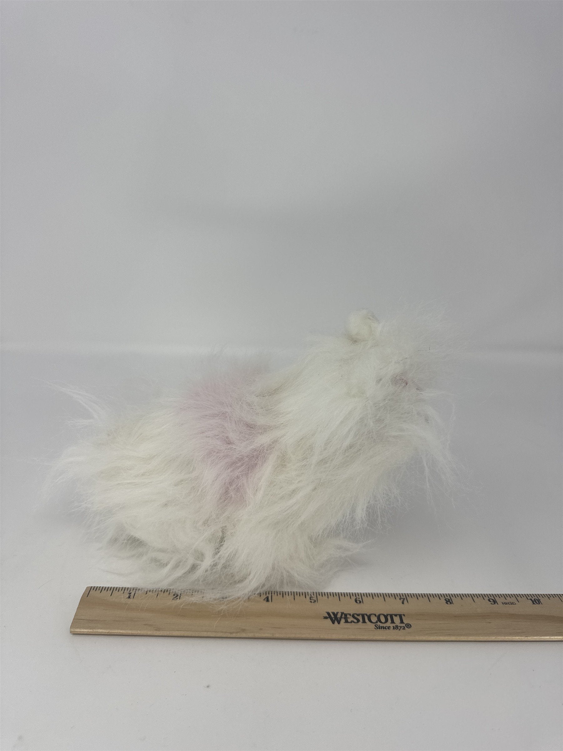 Ganz Webkinz Signature White Westie Dog Plush Pink Spot Shaggy West Highland