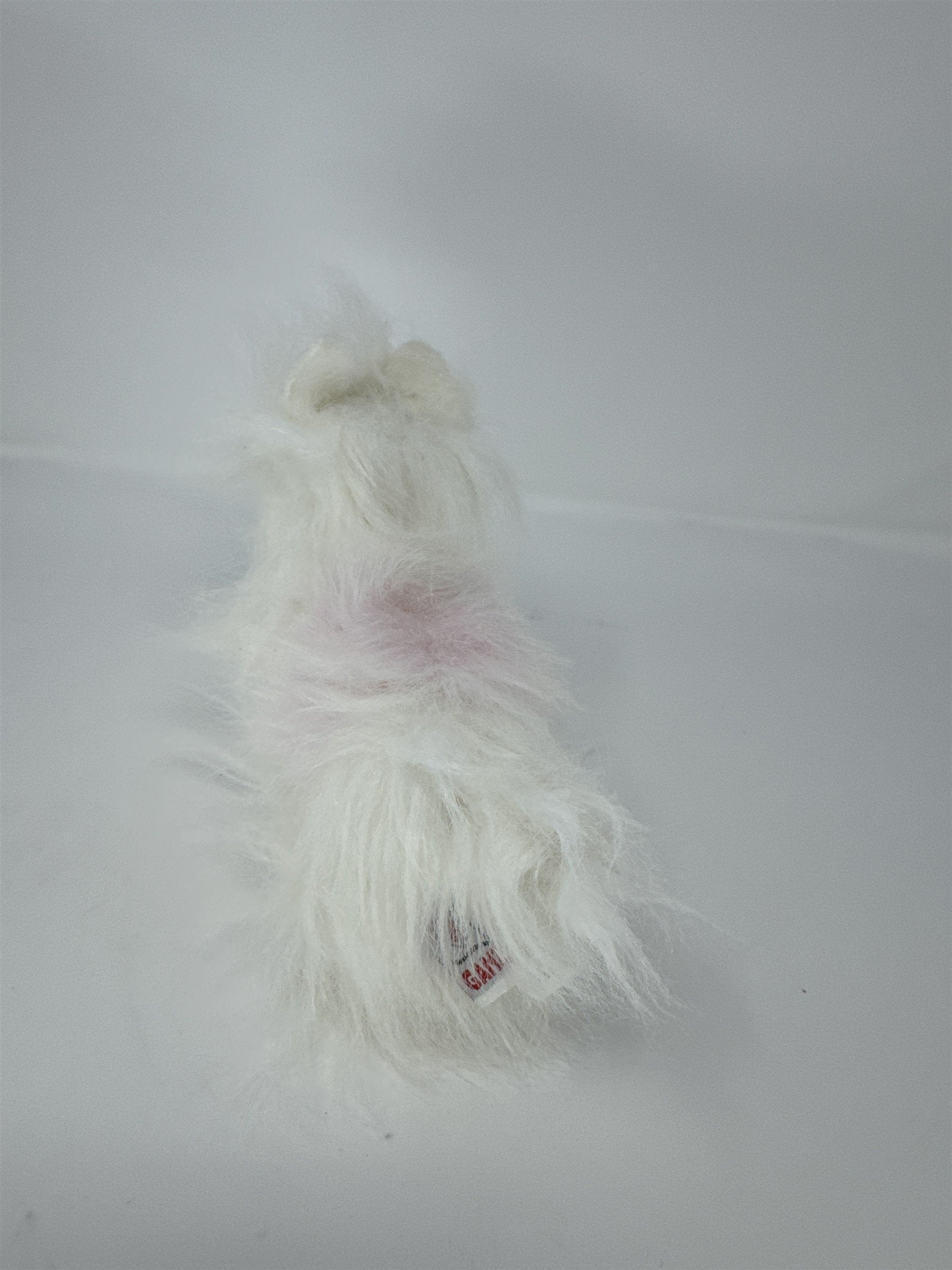 Ganz Webkinz Signature White Westie Dog Plush Pink Spot Shaggy West Highland