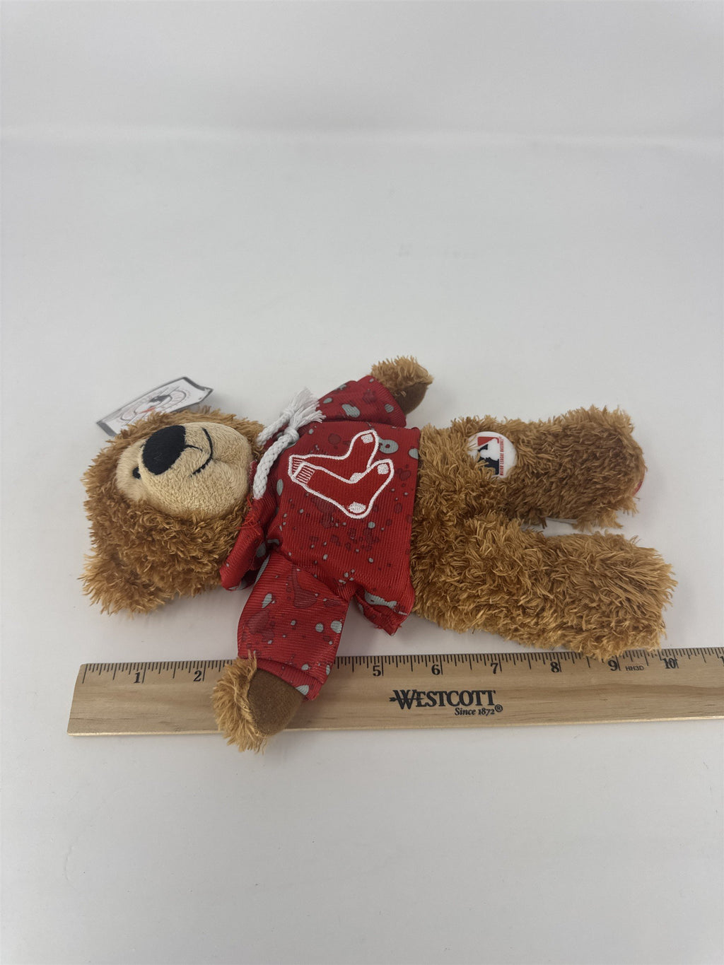 Boston Red Sox MLB Plush 9" Brown Teddy Bear Red Hoodie Licensed
