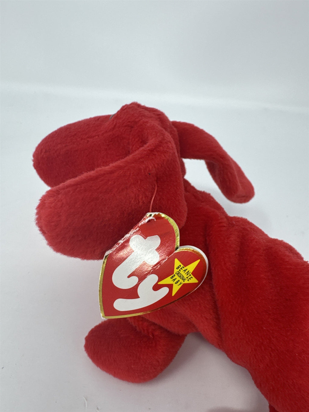 Ty Beanie Baby Rover Red Dog Plush 1996 Retired Vintage Soft Toy Heart Tag