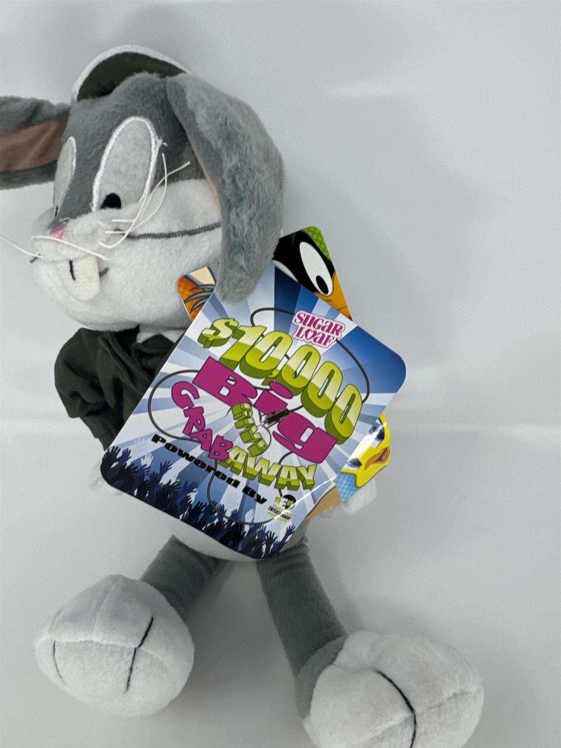 Looney Tunes Bugs Bunny Military Pilot Plush 15" Sugar Loaf Bomber Jacket