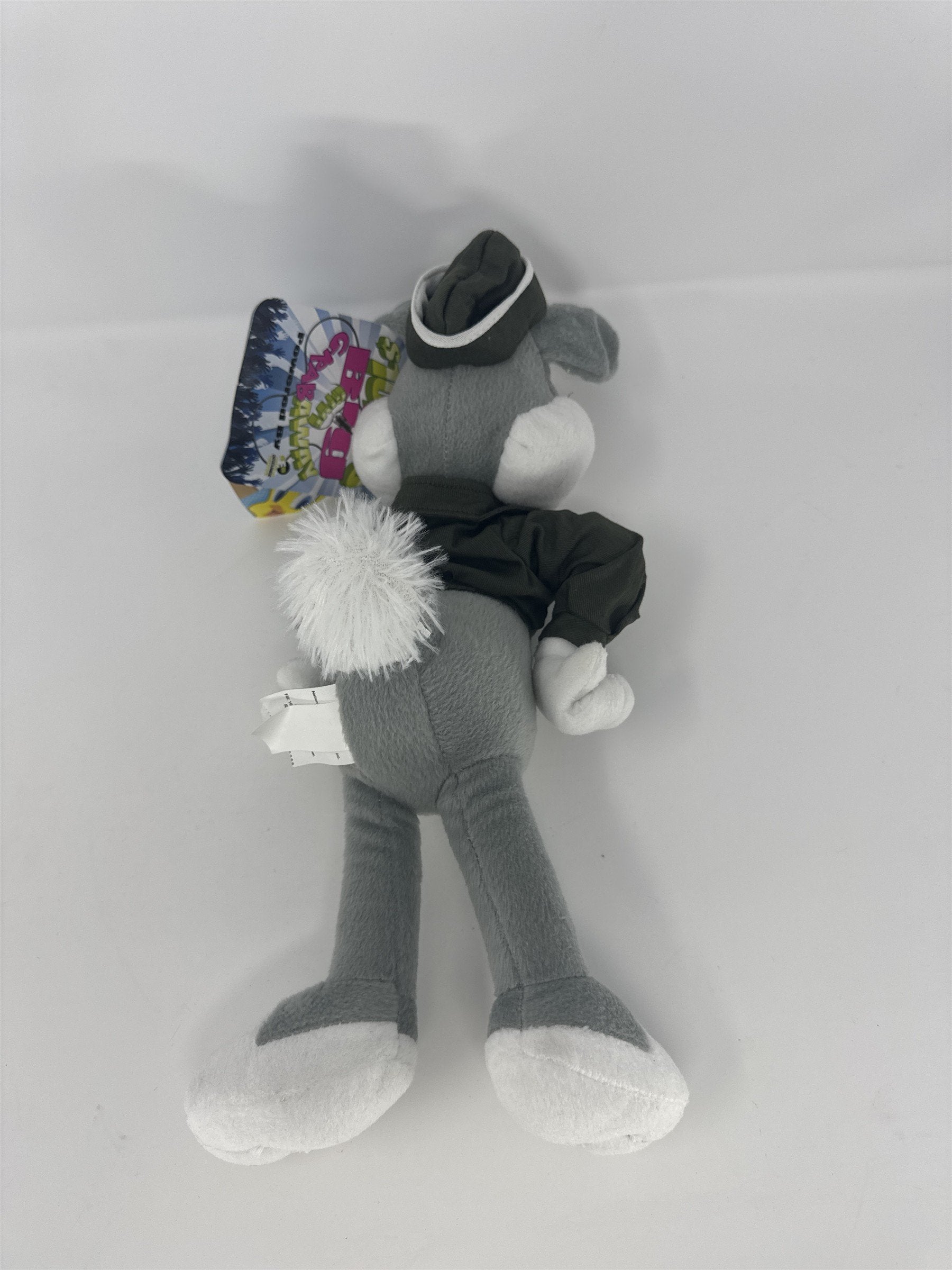 Looney Tunes Bugs Bunny Military Pilot Plush 15" Sugar Loaf Bomber Jacket