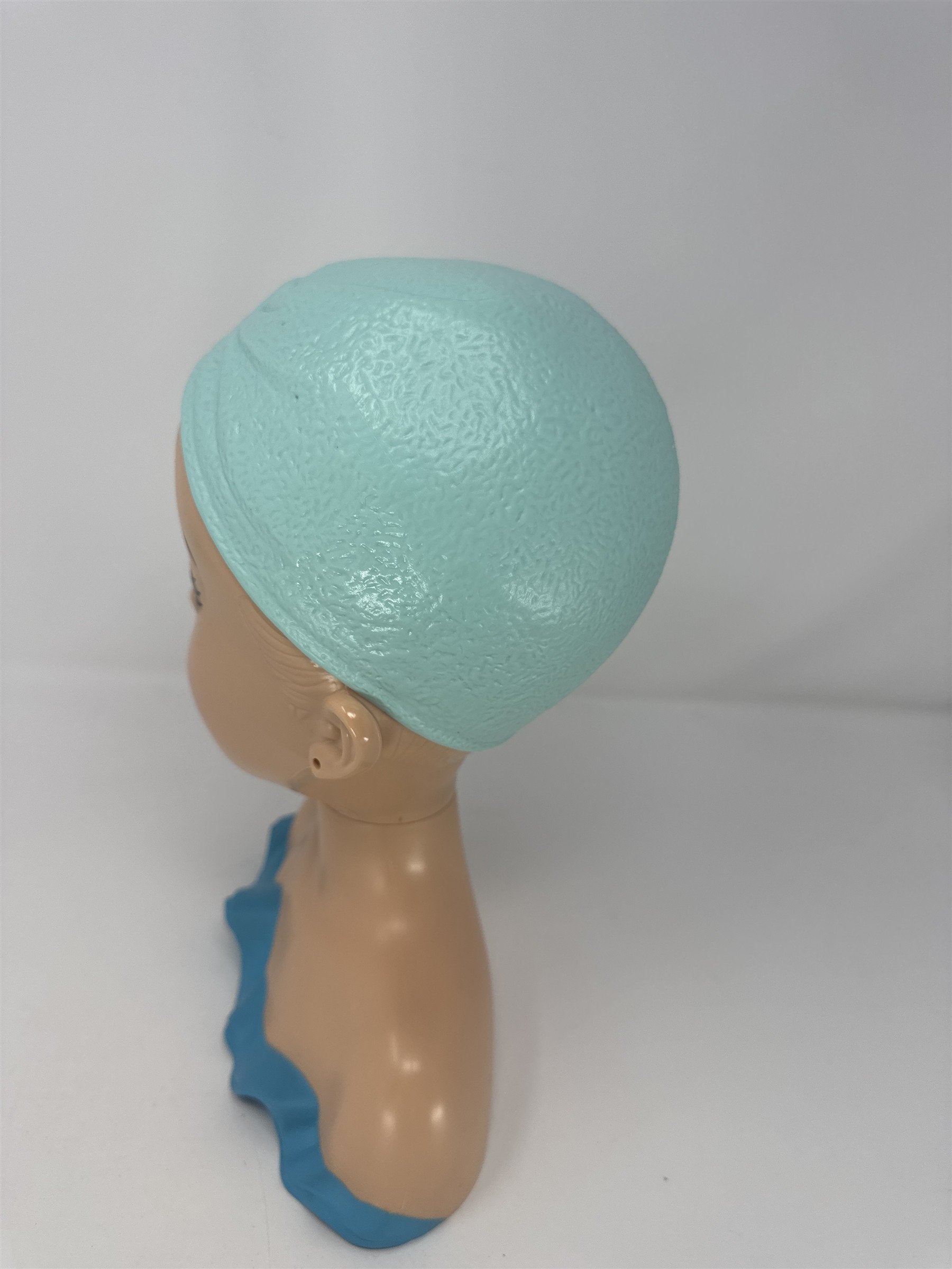 Spin Master Liv Doll Styling Head 2011 Blue Eyes Teal Swim Cap Mannequin 10"