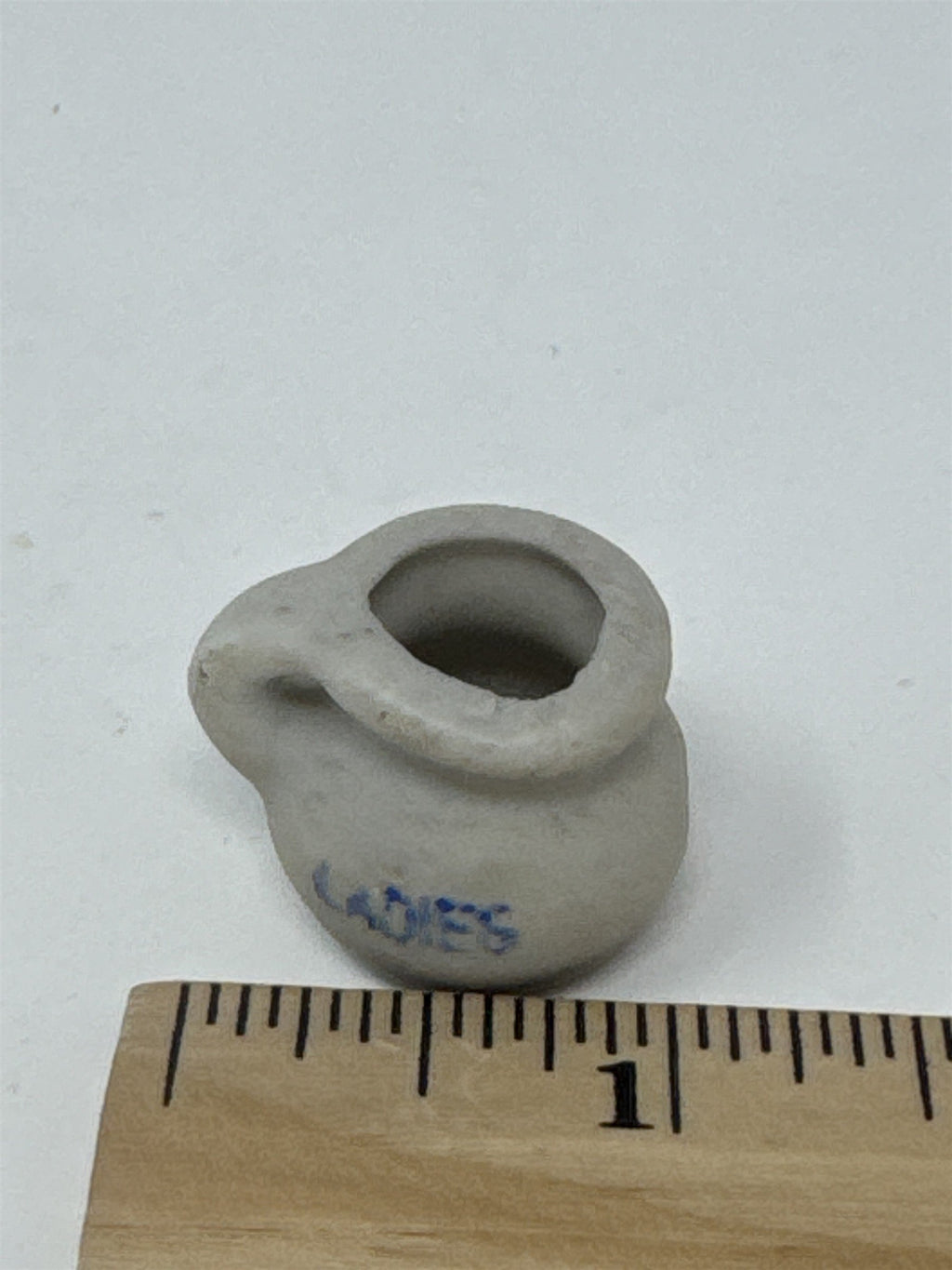 Vintage Miniature Porcelain Chamber Pot Japan Dollhouse Accessory Ladies