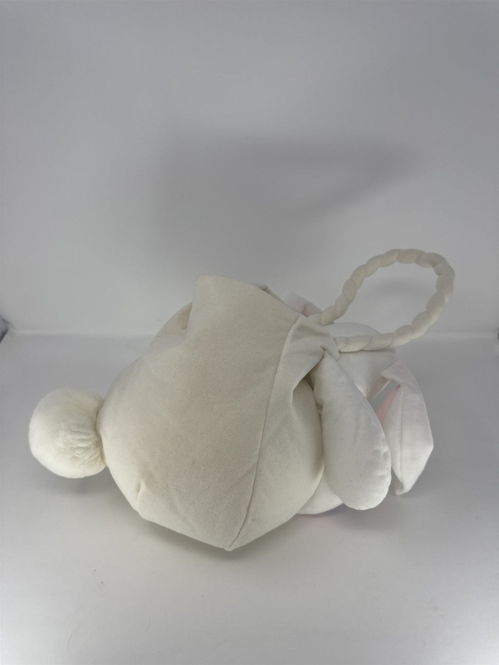 Hershey Kiss Easter Bunny Basket Plush White Rabbit Candy Pouch Tote Blue Flower
