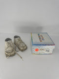 Vtg Little Sandalia White Leather Toddler Shoes Tattered Distressed Photo Prop 6