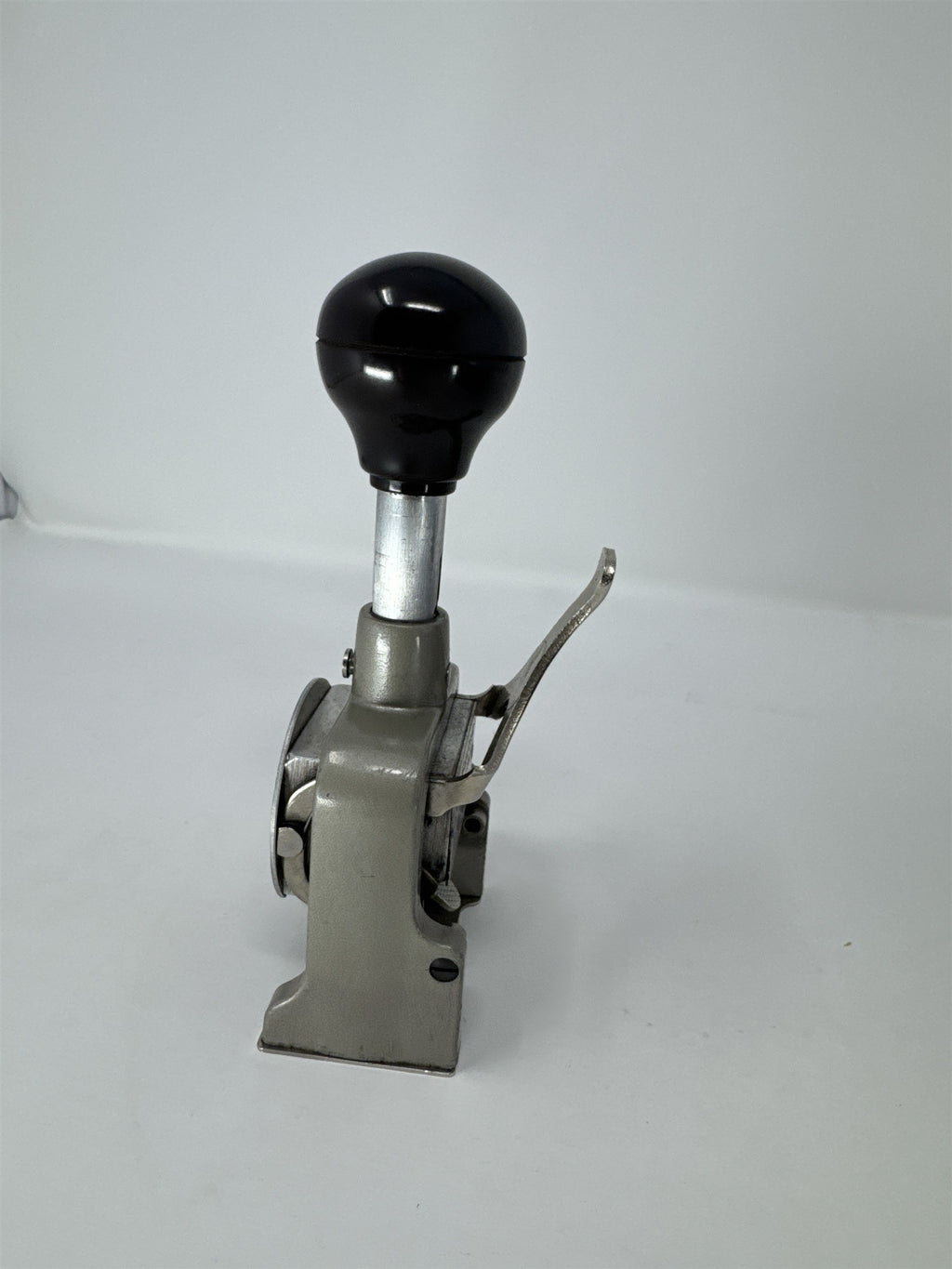 Vintage Bates Numbering Machine 6 Wheel Lever Movement Metal Stamp Orange NJ