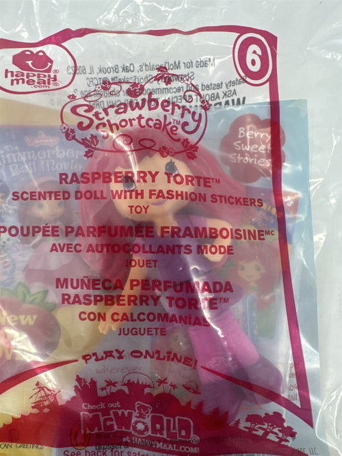 2010 McDonald's Strawberry Shortcake Raspberry Torte Scented Doll Toy New Sealed