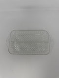 Vintage Anchor Hocking Wexford Clear Glass Divided Relish Dish Tray Hobnail