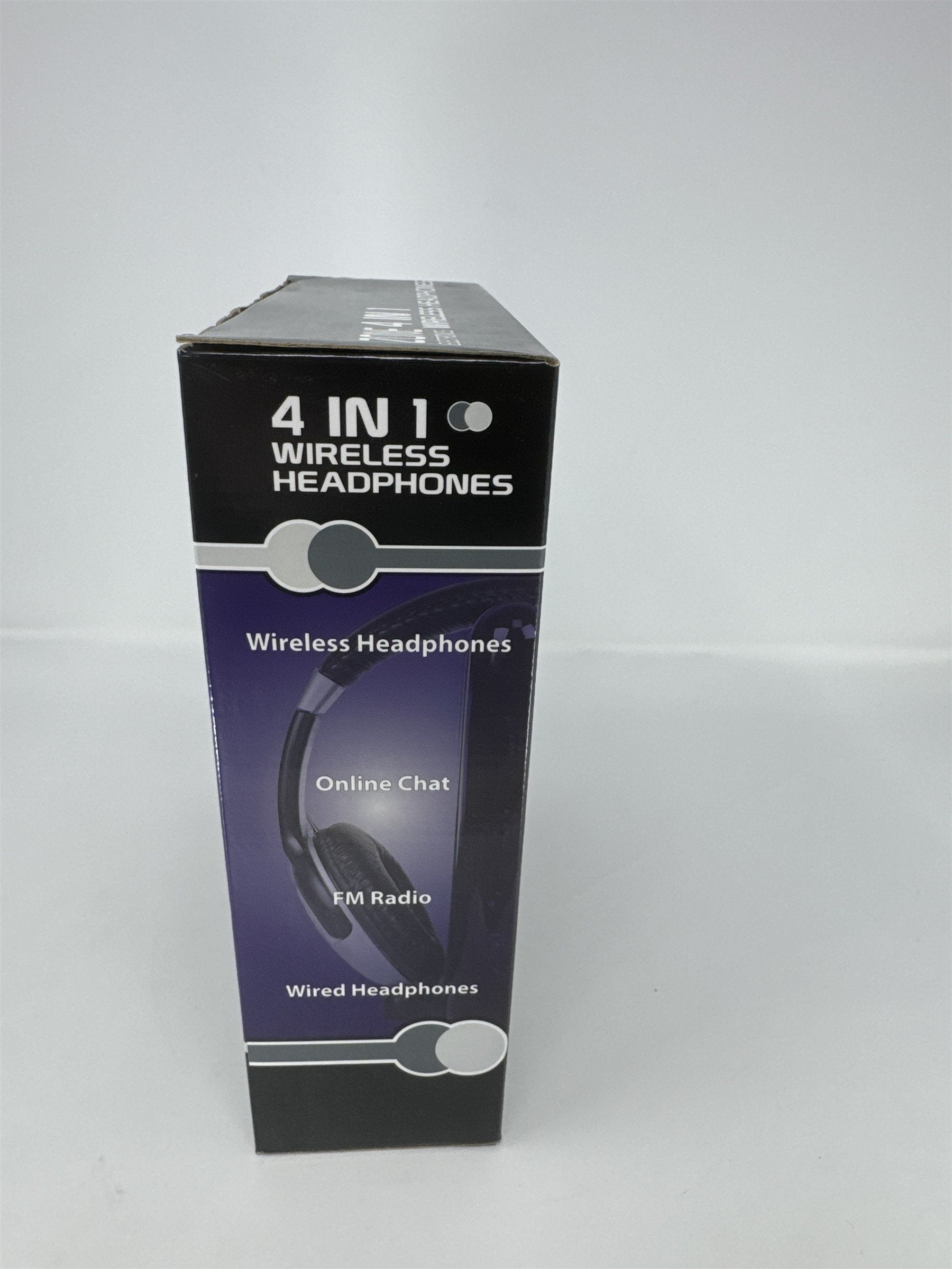 Zone Electronics 4 in 1 Wireless Headphones FM Radio Online Chat TV New Sealed
